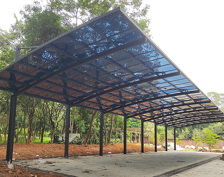 福建學校車棚安裝案例